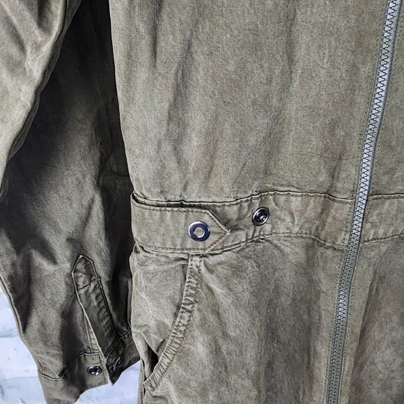 Good American military Jumpsuit Sz 1 green long sleeve zip up utility A21N - Picture 4 of 5